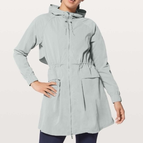 Lululemon Pack & Glyde  Jacket in Silver Drop size 4 - Picture 2 of 9